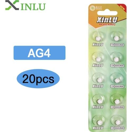 20pcs AG4 377A 377 LR626 SR626SW SR66 LR66 Button Cell Battery,20pcs AG4 AG 4 Watch Coin Battery,XINLU Battery