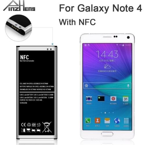 PINZHENG EB-BN910BBE Battery For Samsung Galaxy Note 4 Battery N910F N910C N910U N910V N910T N910H N910A N910X N910P Batteries