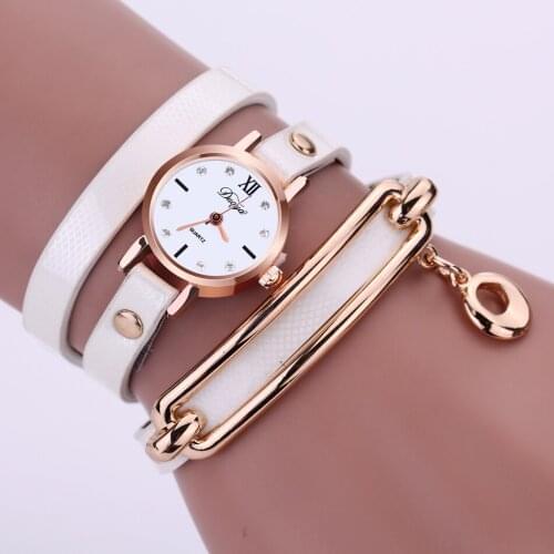 New Fashion Ladies Luxury Gold Quartz Wristwatches Women Famous Brand Rhinestone Bracelet Watch Hour Relojes Mujer Montre Femme