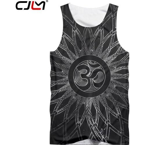 CJLM 3d Men Tank Tops Black New Arrival Cool Print Graphic Singlet Mens Fit Slim Crewneck Sleeveless Undershirt Unisex Shirts