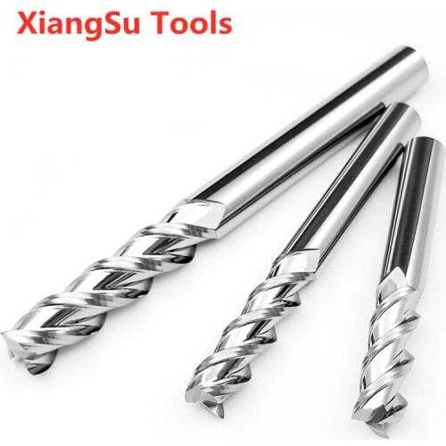 D10-D12mm 3Flutes CNC Milling Cutter Hrc45 Endmill Carbide Cnc Maching Milling Machine Tools for Aluminum use
