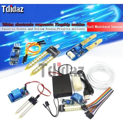 Capacitive Soil Moisture Sensor Module / Soil Humidity Digital Display Relay Control Module Automatic Watering For Arduino