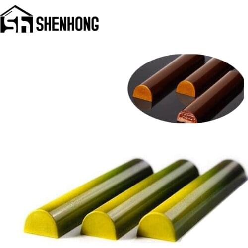 SHENHONG Long Strip Candy Molds Polycarbonate Chocolate Moulds Confectionery Dessert Bake Tray Pastry Tools Kitchen Bakeware