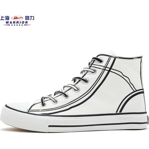 Skateboarding Shoe Unisex White Shoes Canvas Shoes High Upper Casual Hand-Painted Korean Version Lovers Trend Leisure All-Match