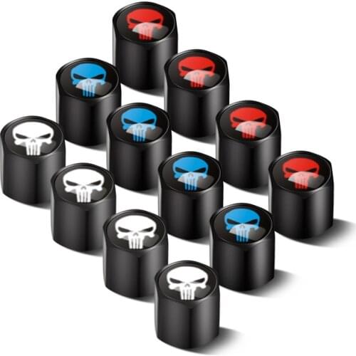 Automobiles Wheel Tire Valve Stem Caps Long Teeth Skull Waterproof Car Motorcycle Bicycle Valve Covers Wholesale Repair Kit