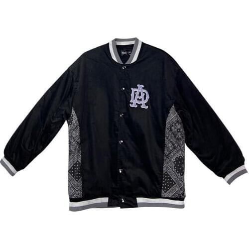 2021 Spring Autumn Men Women Bomber Jacket Fashion Casual Loose Baseball Uniform Patchwork Outwear Coat