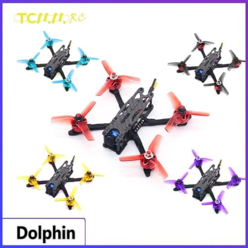 TCMMRC Dolphin 140mm Novice fpv drone 1507-2400kv 3Inch F469 Flight control 20A ESC FPV Racing Drone Multirotor RC Qudcopter PNP