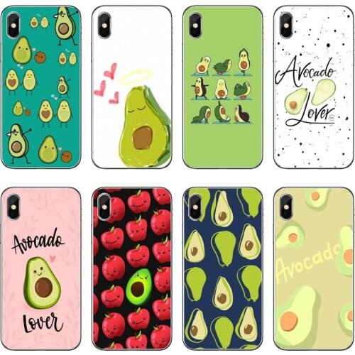 Cartoon cute Avocado Accessories Phone Case For Samsung Galaxy A71 A70 A60 A51 A50 A41 A40 A31 A30 A20E A21S A12 A10 A7 A5 A3