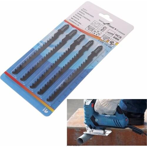 2018 5Pcs Hacksaw Jig Saw Blade Set Cutting Tools For Hard Soft Wood Sheet 5-50mm Panels Alloy Steel