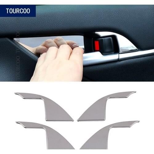 For Toyota Camry XV70 2018 Inner Door Handle Bowl Cover Trim Sticker Interior Car Decoration Frame Accessories