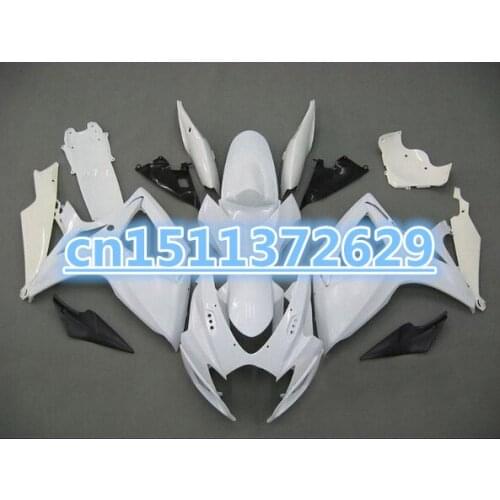 Dor-White full Fairing for A GSXR600 750 GSXR600 GSXR750 GSX-R600 White 750 K6 06 07 2006 2007 body kit for SUZUKI D
