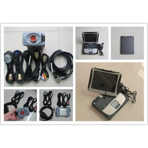 Red pro mb star c3 with software super ssd with laptop toughbook cf19 full set ready to use for 12v 24v diagnostic tool