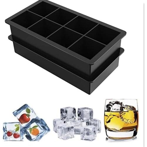 Silicone ice cube mold for whiskey, cocktail, cake pudding, chocolate mold, easy-to-release square ice cube tray mold
