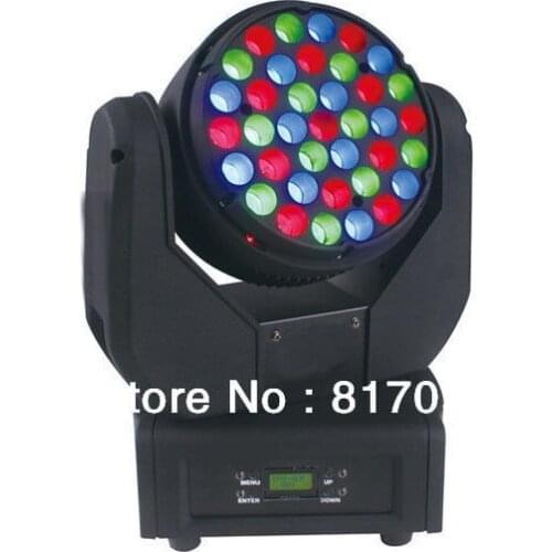 Venta 37X3W LED Beam Cabeza Movil Iluminacion Para Eventos Fiestas Luces Nueva Cabezas Moviles LED Etapa Sonido Luz