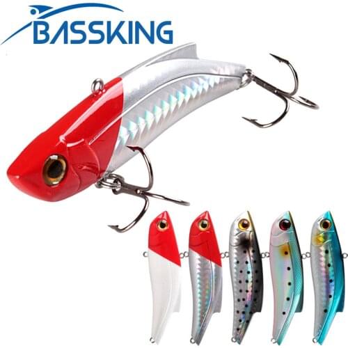 Sinking Vibration Fishing Lure 90mm 27g Hard Plastic Artificial VIB 3D Eyes Winter Ice Jigging Pike Bait Tackle Isca Peche Pesca