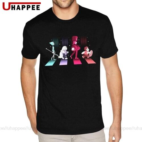 Vintage Graphic Steven Universe T Shirts for Men Graphic Custom Short Sleeves Yellow Crew Tee Shirt