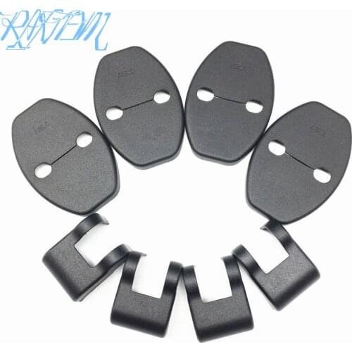 4Pcs Car Door Lock Protector Cover+4Pcs Door Check Arm Protection Cover For Audi A8L A4L A4 A5 A6L A6 A7 S5 Q3 Q5 TT TTS