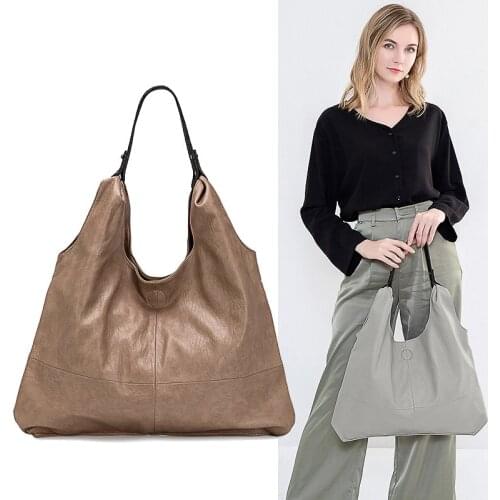 Women Genuine Leather handbags Soft Sheepskin leather Large Capacity Totes Handbag fashion shoulder bags