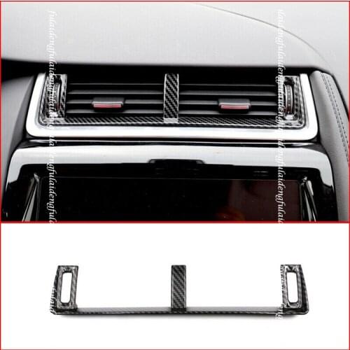1pcs For Jaguar E-Pace 2018-2020 Carbon fiber ABS Interior Middle Air Vent Outlet Trim Car accessories
