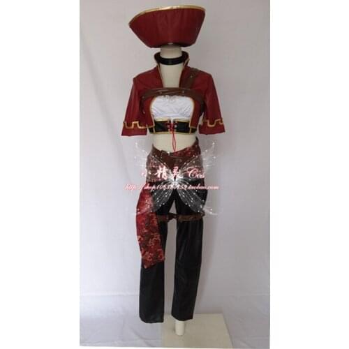 2016 LOL Katarina Cosplay Costume Halloween Pirate Version The phantom of the pirates Cosplay Costume