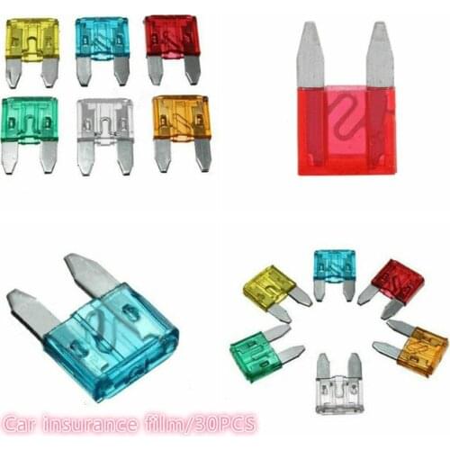 30PCS/BAG car miniature fuse set car truck motorcycle accessories 11.5x4x16mm