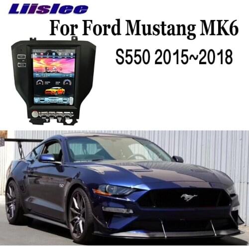 For Ford Mustang MK6 S550 2015 2016 2017 2018 2019 LiisLee Car Multimedia GPS WIFI Carplay Audio 10.4 inch Radio Navigation