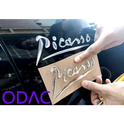 For Citroen Picasso, Picasso logo, Text, ODAC Tuning, 2007 2008 2009 2010 2011 2012 2013 2014 2015 2016 2017 2018 2019 2020