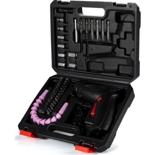 3.6V Electric Cordless Screwdriver Impact Keyless Chuck Charging Battery Adjustable Shape Mini Drill Hand Drill Screw Driver Kit