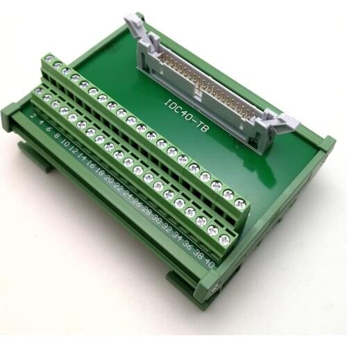 IDC 40 core PLC relay terminal block terminal block terminal rail installation Niujiao adapter board
