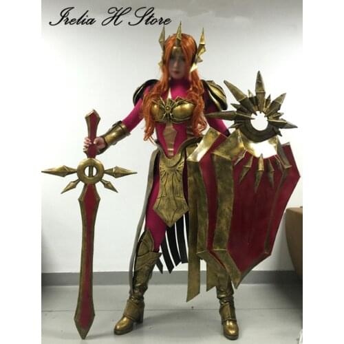 2018 Hot Leona Cos The Game lol Cosplay Leona Cosplay Costume Uniforms Cosplay Costume Size Uniforms For Women Dress