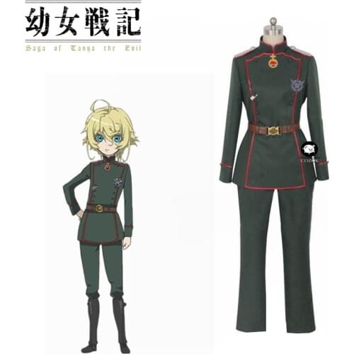 Saga of Tanya the Evil Cosplay Youjo Senki Tanya von Degurechaff Costume
