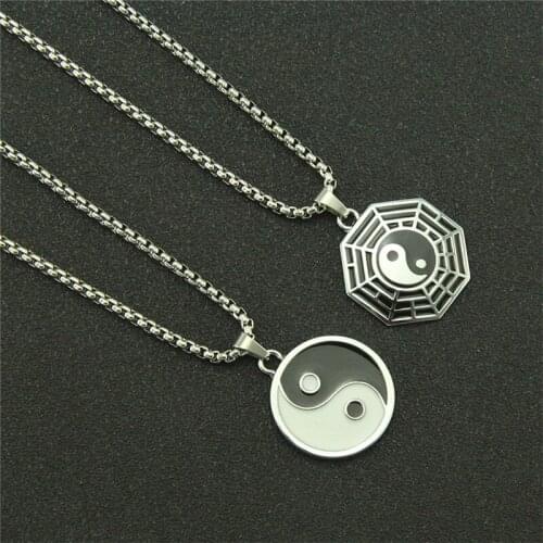 NEW Dazzling Star Tag Pendant Necklace For Men Punk Stainless Steel Hip-Hop Chain 316L Stainless Steel Chain