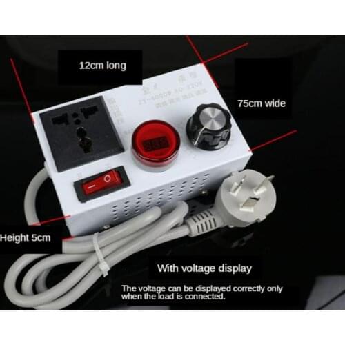 Single-phase AC motor speed regulator 4KW electronic speed switch pistol drill angle grinder polishing machine governor