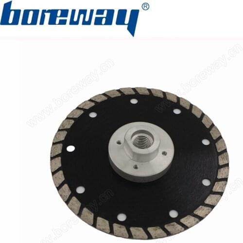 Supply D125*7*22.23mm-M14 Hot Press Diamond Cutting Saw Blade With Flange For Cutting Granite Marble