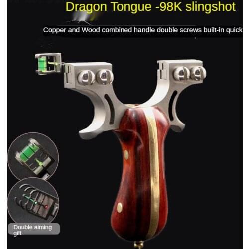 Professional Slingshot Stainless Steel High Quality Shooting Slingshot Hunting Flat Rubber Band Catapult Outdoor Sports