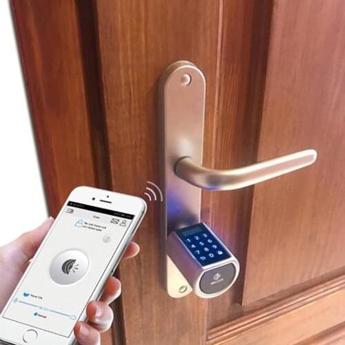 50MM-120MM L6PCB Adjustable Smart Password Smart Card Bluetooth Electronic Lock for Home and Office with OLED Screen