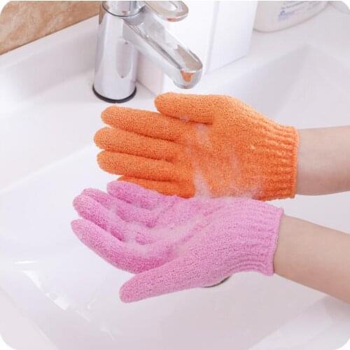 Moisturizing Spa Skin Care Cloth Bath Glove Exfoliating Gloves Cloth Scrubber Face Body Bath Gloves LX6479