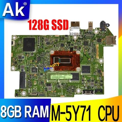 T300CHI Laptop motherboard For Asus T300CHI T300CH T300C T300CHIA mainboard 90NB07G0-R01000 with M-5Y71 CPU 8GB RAM 128G SSD