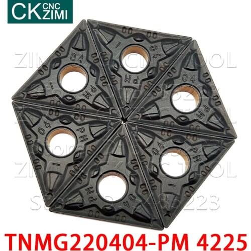 TNMG220404-PM 4225 TNMG 220404 PM 4225 Carbide Inserts External Turning Tool CNC wood Boring Turning metal lathe tools for steel