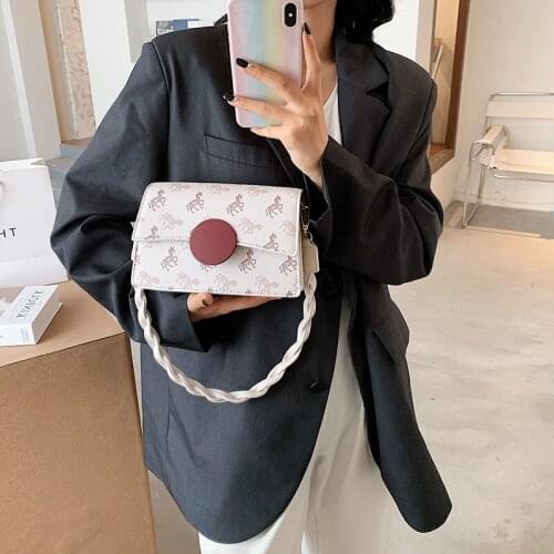 YOUSE Brand 2021 New Temperament Bags Female Trend Fashion Texture Single Shoulder Small Square Bags Designer Bag Satchels