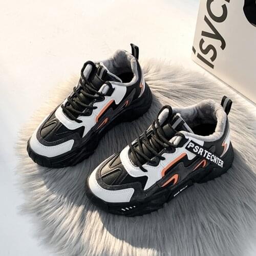 Plus Velvet Warm Womens Shoes 2020 New Autumn And Winter Cotton Shoes Sports Casual Shoes Ins Korean Style Trendy Shoes