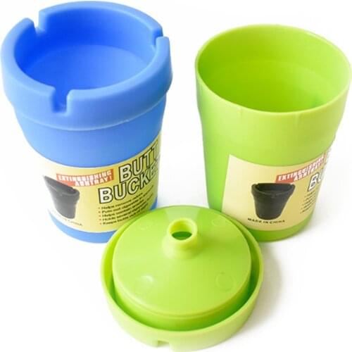 1PCS Car Ashtray Fluorescent Ash Tray Smoke Cup Cenicero Cendrier Office Pipe Tobacco Cigarette Smoking Accessories