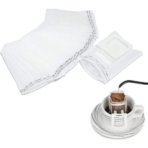 100Pcs / Pack Drip Coffee Filter Bag Portable Hanging Ear Drip Filter Bag, Coffee Filter Bag Perfect for Travel, Camping, Home