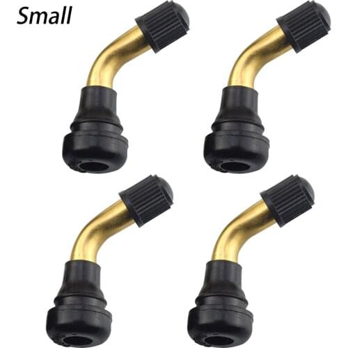 4pcs Tire Valve Scooter Tyre Valve Valve Stem Caps Motorcycles Snap-in Right Angle Tyre Valves Stem Rubber