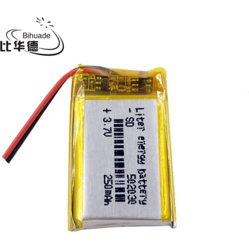 Free shipping)(5pieces/lot)Polymer lithium ion battery 250mah 3.7 V, 502030 052030 CE FCC ROHS MSDS quality certification