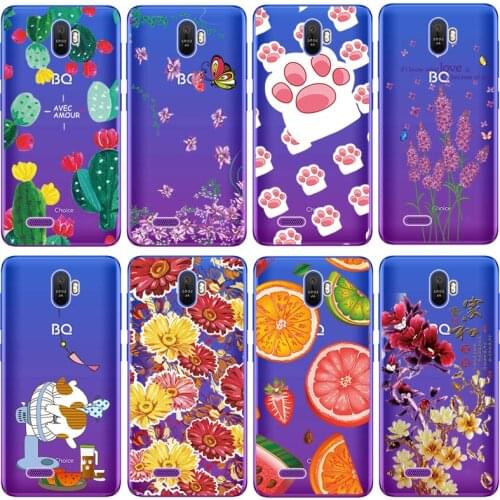 Patterned Case for BQ 5016G Choice case Soft Clear TPU Phone Back Cover for BQ Choice 5016G BQ5016G 5.0 inch Case Funda Coque