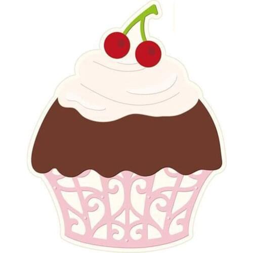 Birthday Cupcake Metal Cutting Dies Stencils 2019 for DIY Scrapbooking Photo Album Decorative Embossing Card Crafts Die Cut