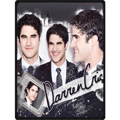 Custom Darren Criss Throws Flannel Blanket For Air/Sofa/Bedding Winter Warm Soft Bedsheet Home Textile