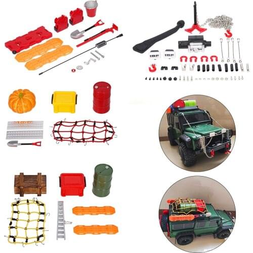 RC Car Simulation Luggage Case Simulated Decoration Suitcase Luggage Net for TRX4 SCX10 90046 90047 Jimny VS4