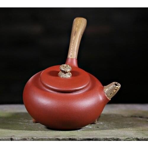 240cc Chinese Yixing Zisha Teapot Handmade QingshuiNi Clay Tangyu Tea Pot by Chu Liqiang